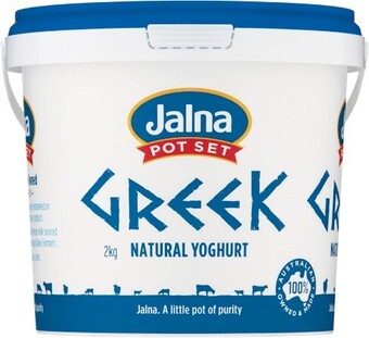 Woolworths Jalna Pot Set Greek Yoghurt 2 kg offer
