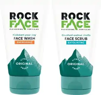 Woolworths Rock Face Energising Face Wash or Exfoliating Face Scrub 150ml offer