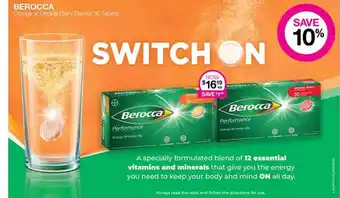 Priceline Berocca Orange Or Original Bery Flavour 30 Tablets offer