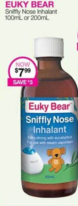 Priceline Euky Bear Sniffly Nose Inhalant offer