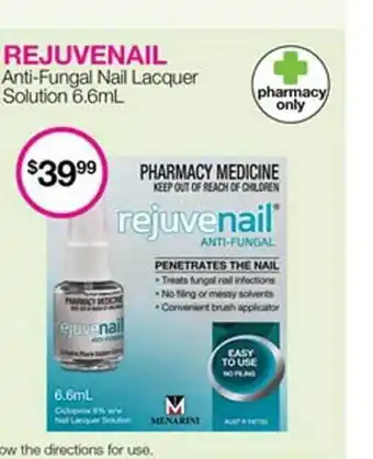 Priceline Rejuvenail Anti-fungal Nail Lacquer Solution offer