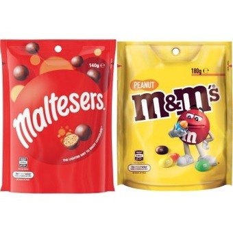 Coles Mars M&M's, Maltesers or Pods 120g-180g offer