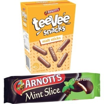 Coles Arnott's Mint Slice or Chocolate TeeVee Biscuits 175g-200g offer