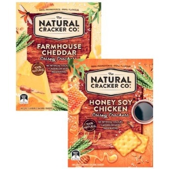 Coles The Natural Cracker Co. Crispy Crackers 160g offer