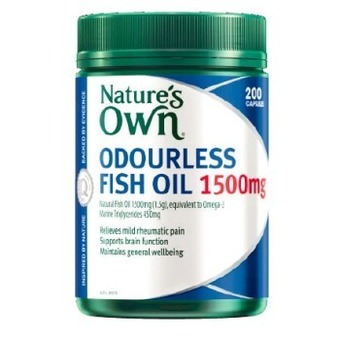 Coles Nature’s Own Odourless Fish Oil 1500mg Capsules 200 Pack offer