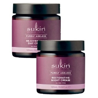 Coles Sukin Purely Ageless Restorative Night Cream or Rejuvenating Day Cream 120mL offer