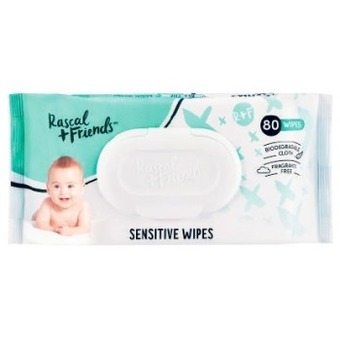 Coles Rascal + Friends Sensitive Wipes 80 Pack offer