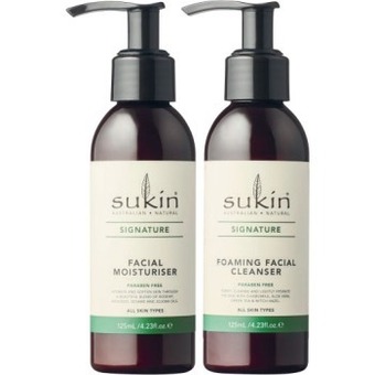 Coles Sukin Foaming Facial Cleanser or Facial Moisturiser 125mL offer