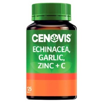Coles Cenovis Echinacea Garlic Zinc & C Tablets 125 Pack offer