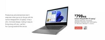 Harvey Norman Lenovo Ideapad Slim 3i Laptop offer