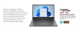 Harvey Norman Hp Envy X360 2-in-1 Laptop offer