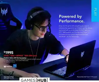 Harvey Norman Predator Helios 300 Gaming Laptop offer