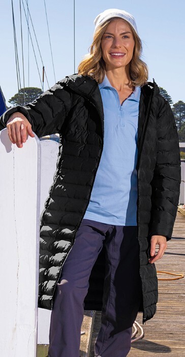 women's mono material insulated coat