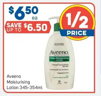 Foodland Aveeno Moisturising Lotion 345-354ml offer