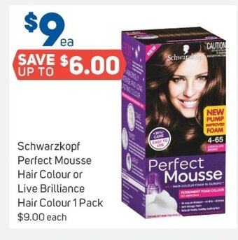 Foodland Schwarzkopf Perfect Mousse Hair Colour 1 Pack offer