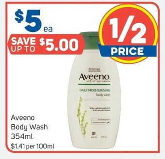 Foodland Aveeno Body Wash 354ml offer