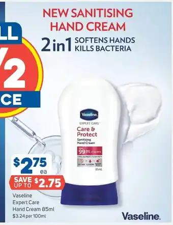 Vaseline Expert Care Hand Cream 85ml