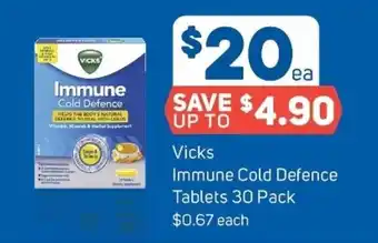 Foodland Vicks Immune Cold Defence Tablets 30 Pack offer
