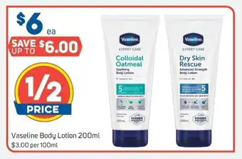Foodland Vaseline Body Lotion 200ml offer
