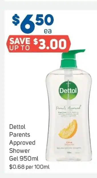 Foodland Dettol Parents Approved Shower Gel 950ml offer
