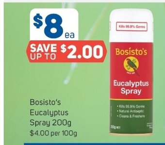 Foodland Bosisto's Eucalyptus Spray 200g offer
