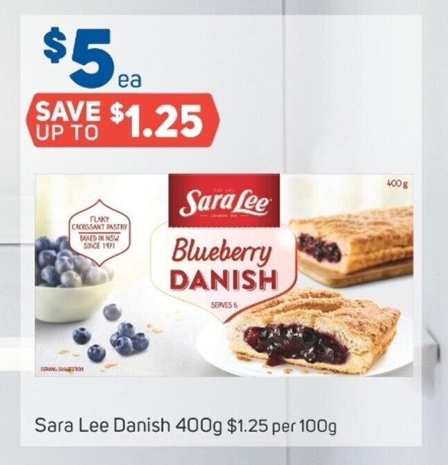 Sara Lee Danish 400g offer at Foodland