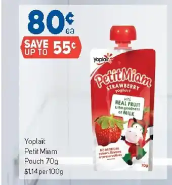 Foodland Yoplait Petit Miam Pouch 70g offer