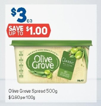 Foodland Olive Grove Spread 500g offer