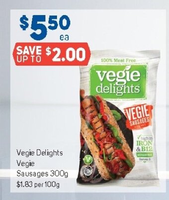 Vegie Delights Vegie Sausages 300g