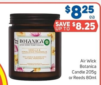 Foodland Air Wick Botanica Candle 205g or Reeds 80ml offer