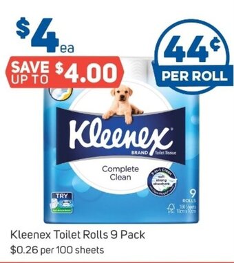 Foodland Kleenex Toilet Rolls 9 Pack offer
