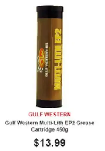 SuperCheap Auto Gulf Western - Gulf Western Multi-Lith EP2 Grease Cartridge 450g offer