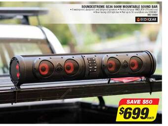 Autobarn Ecoxgear Soundextreme Se26 500w Mountable Sound Bar offer