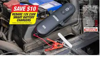 Autobarn 12v 230v Smart Battery Chargers offer