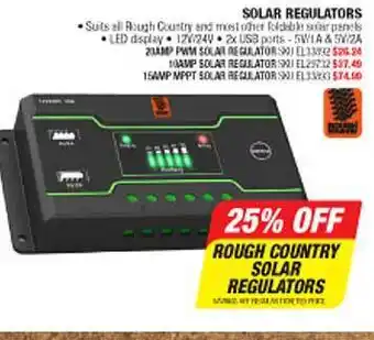 Autobarn Solar Regulators offer