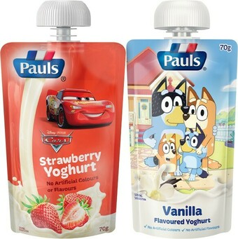 IGA Pauls Squeezie Yoghurt 70g Selected Varieties offer