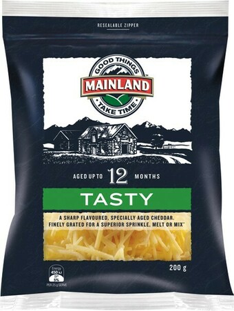 IGA Mainland Tasty or Mozzarella Finely Grated Cheese 200g offer