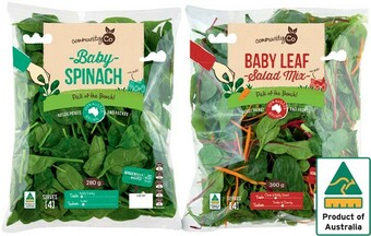 IGA Community Co Baby Spinach 280g or Baby Leaf Mix 300g offer