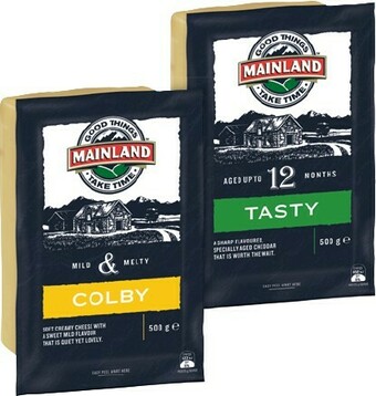 IGA Mainland Block Cheese 400-500g Selected Varieties offer