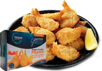 IGA Global Seafoods Premium Crumbed Prawn Cutlets 500g offer