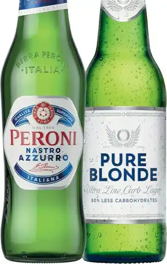 IGA Peroni Nastro Azzurro or Pure Blonde Lager 24 Pack offer