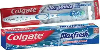 IGA Colgate Total Waxed Dental Floss 50m, Toothbrush 1 Pack or Toothpaste 110-120g Selected Varieties offer