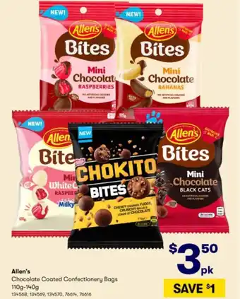 Allen's Chocolate Coated Confectionery Bags 134568,134569,76614,76616