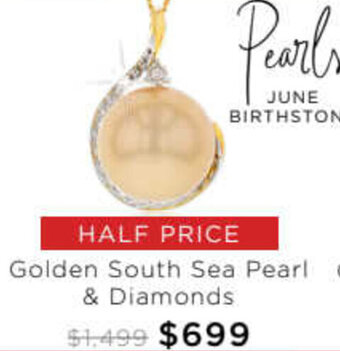 Golden South Sea Pearl & Diamonds