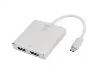 Officeworks Comsol USB-C to Dual DisplayPort 4K Adapter offer