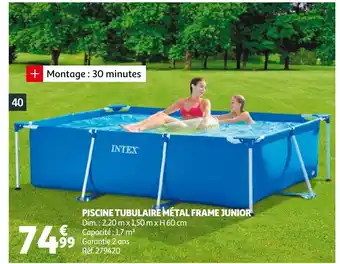 Auchan Piscine Tubulaire Métal Frame Junior aanbieding