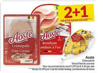 Intermarché Aoste Charcuterie aanbieding
