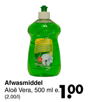 Wibra Afwasmiddel aanbieding