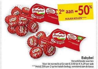 Intermarché Babybel aanbieding