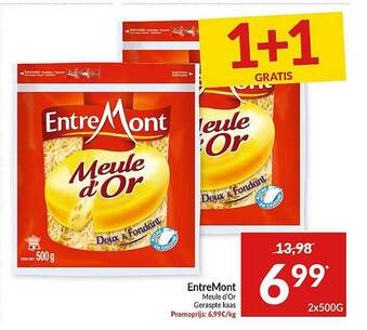 Intermarché Entremont Meule D'or Geraspte Kaas aanbieding
